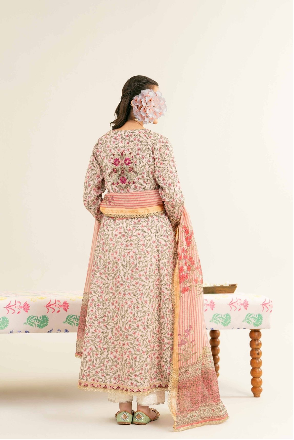 2 Piece - Printed Embroidered Suit - PE25-260 view 3