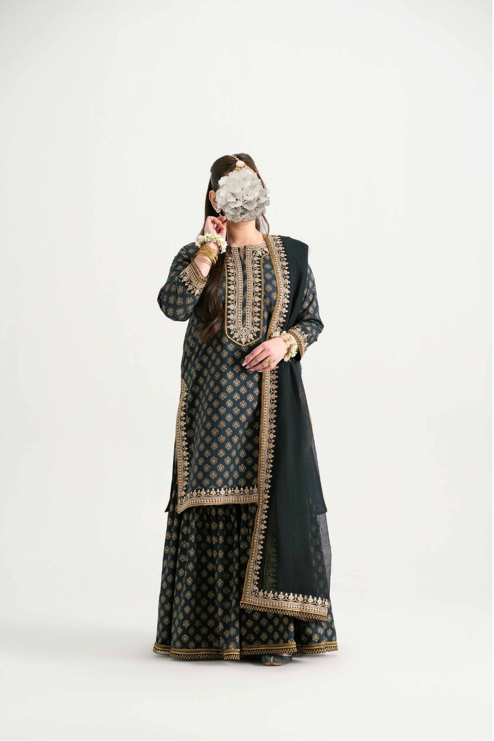 3 Piece - Embroidered Suit - PMD25-07 M view 3