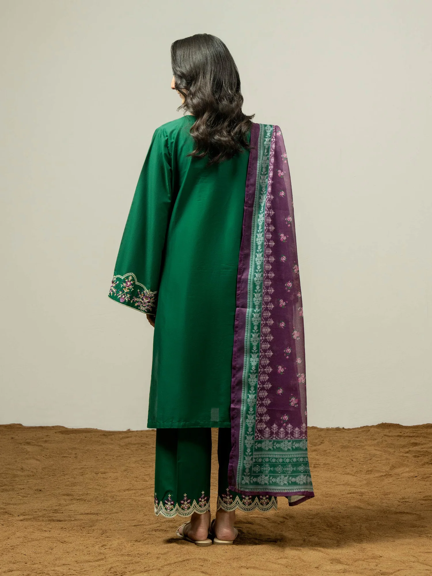 3 Piece Lawn Suit-Embroidered