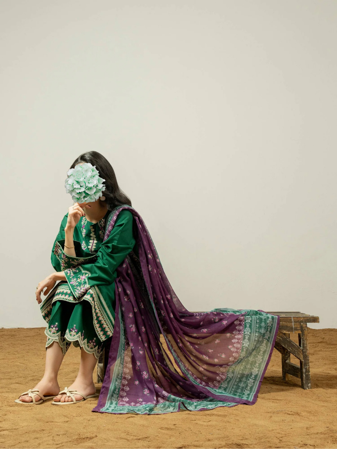 3 Piece Lawn Suit-Embroidered view 2