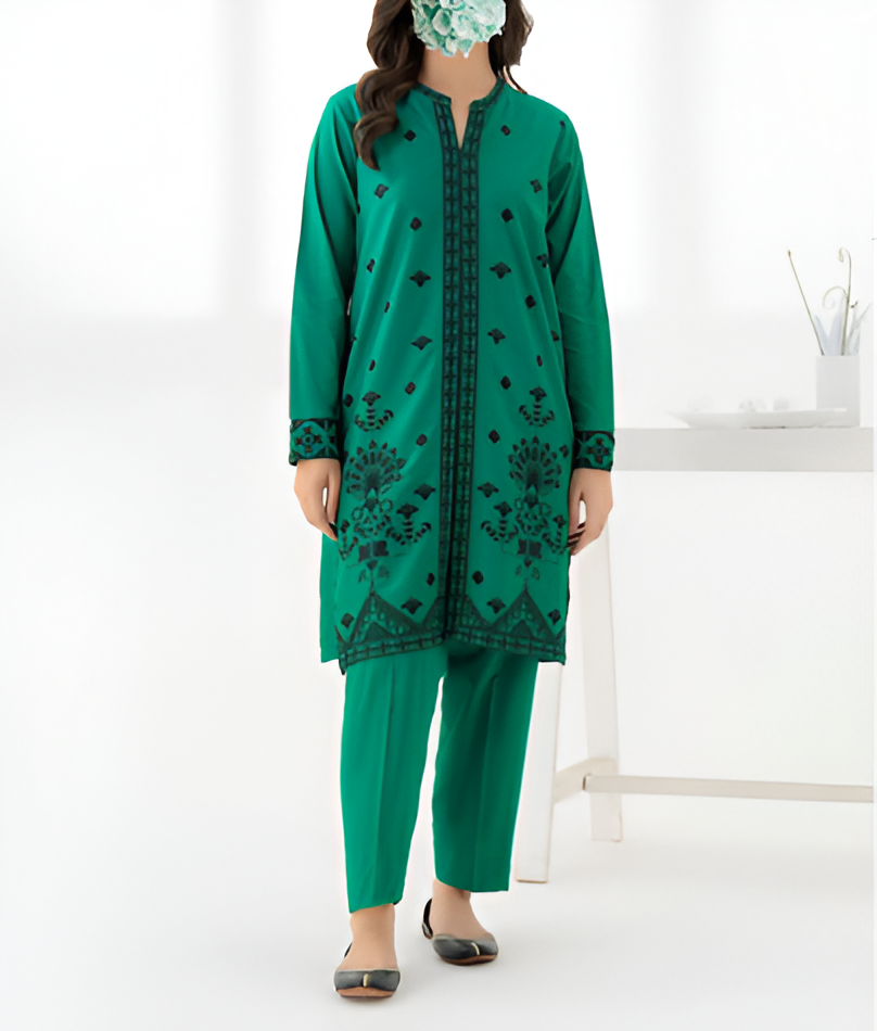 Embroidered Green