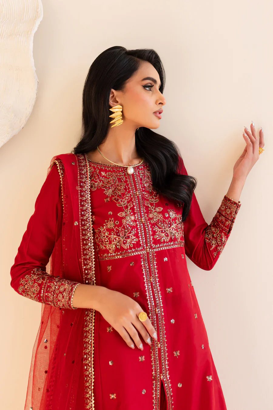Shanaya - 3 PC Embroidered Dress view 2