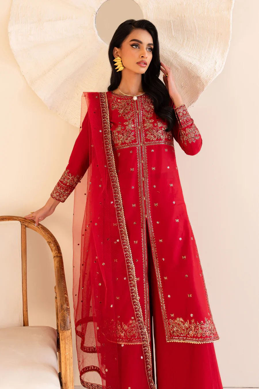 Shanaya - 3 PC Embroidered Dress view 8