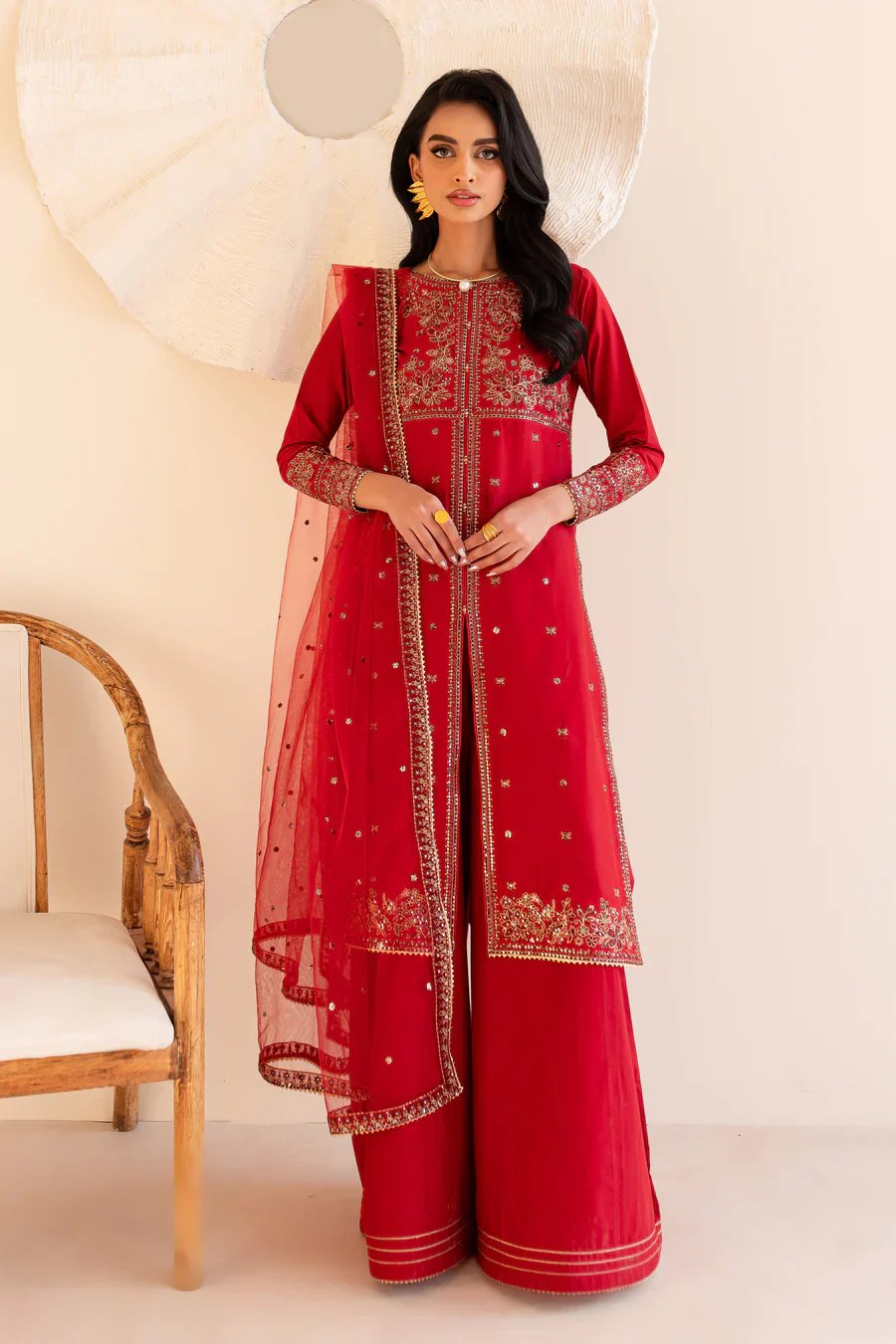 Shanaya - 3 PC Embroidered Dress view 9