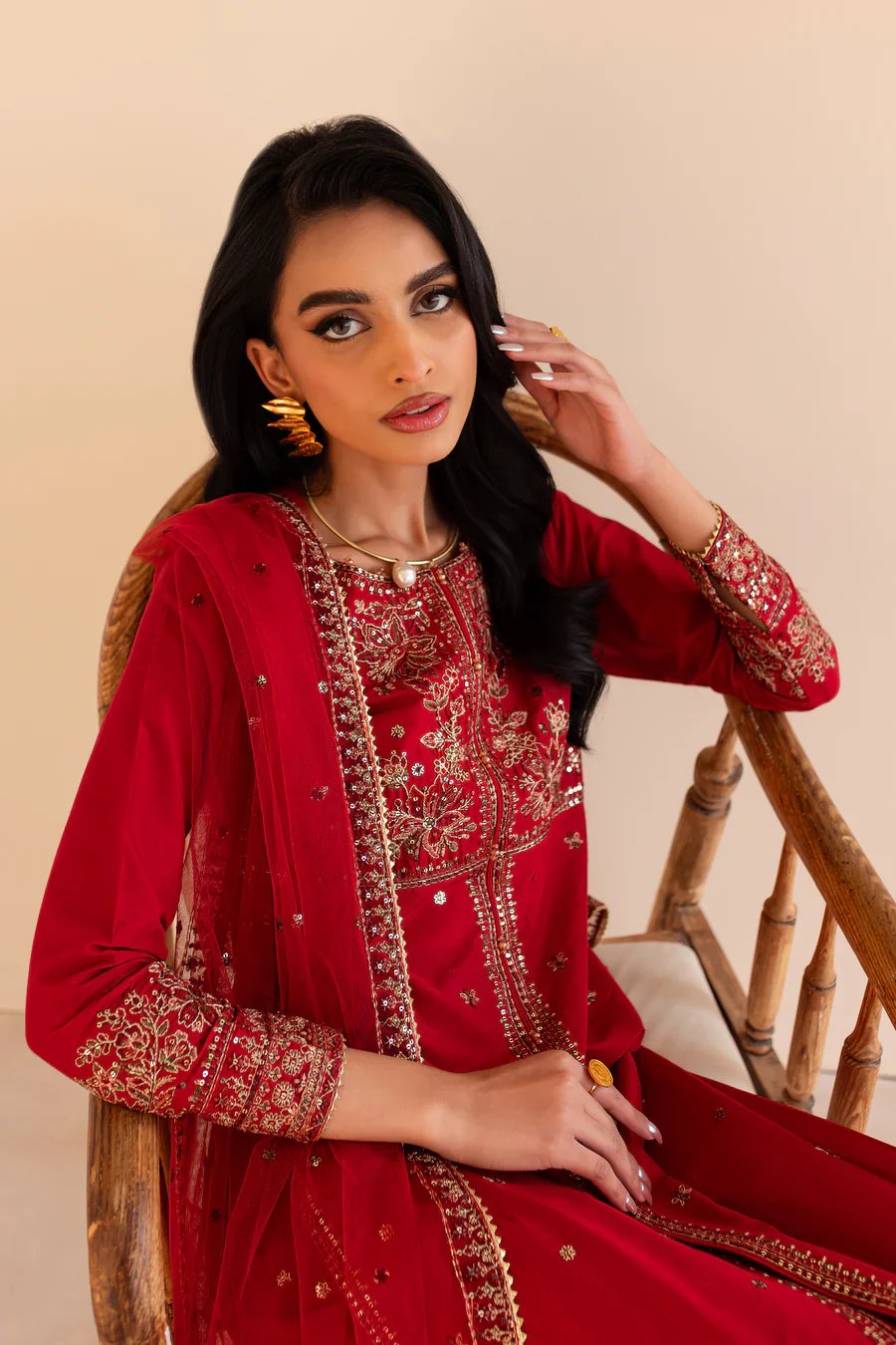 Shanaya - 3 PC Embroidered Dress view 10