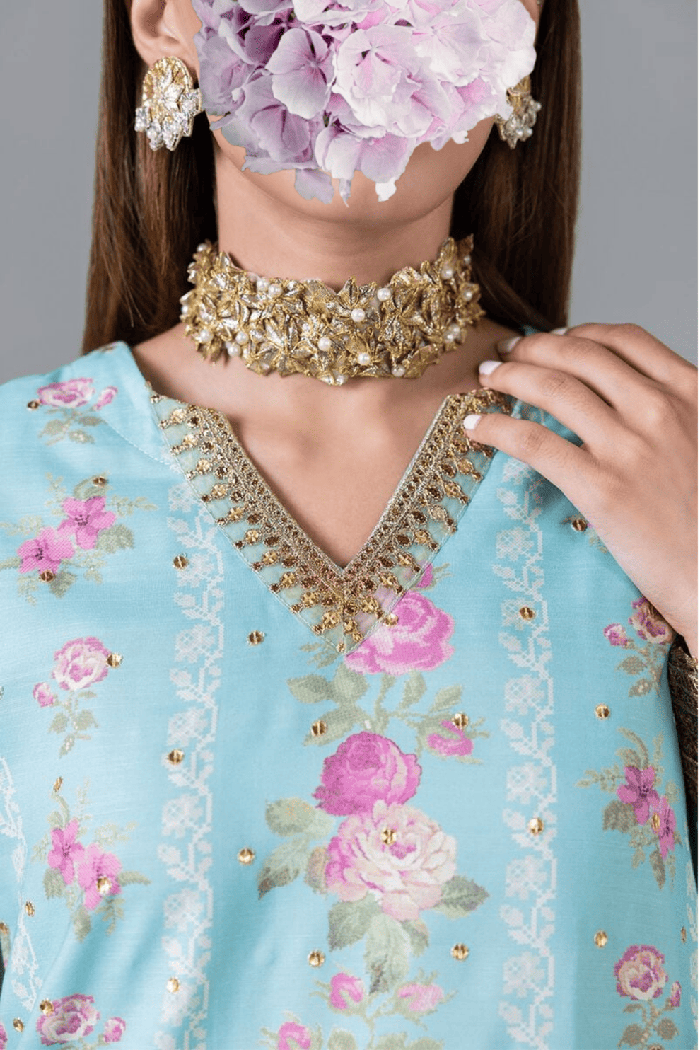 Embroidered | Raw Silk | Kurta view 3