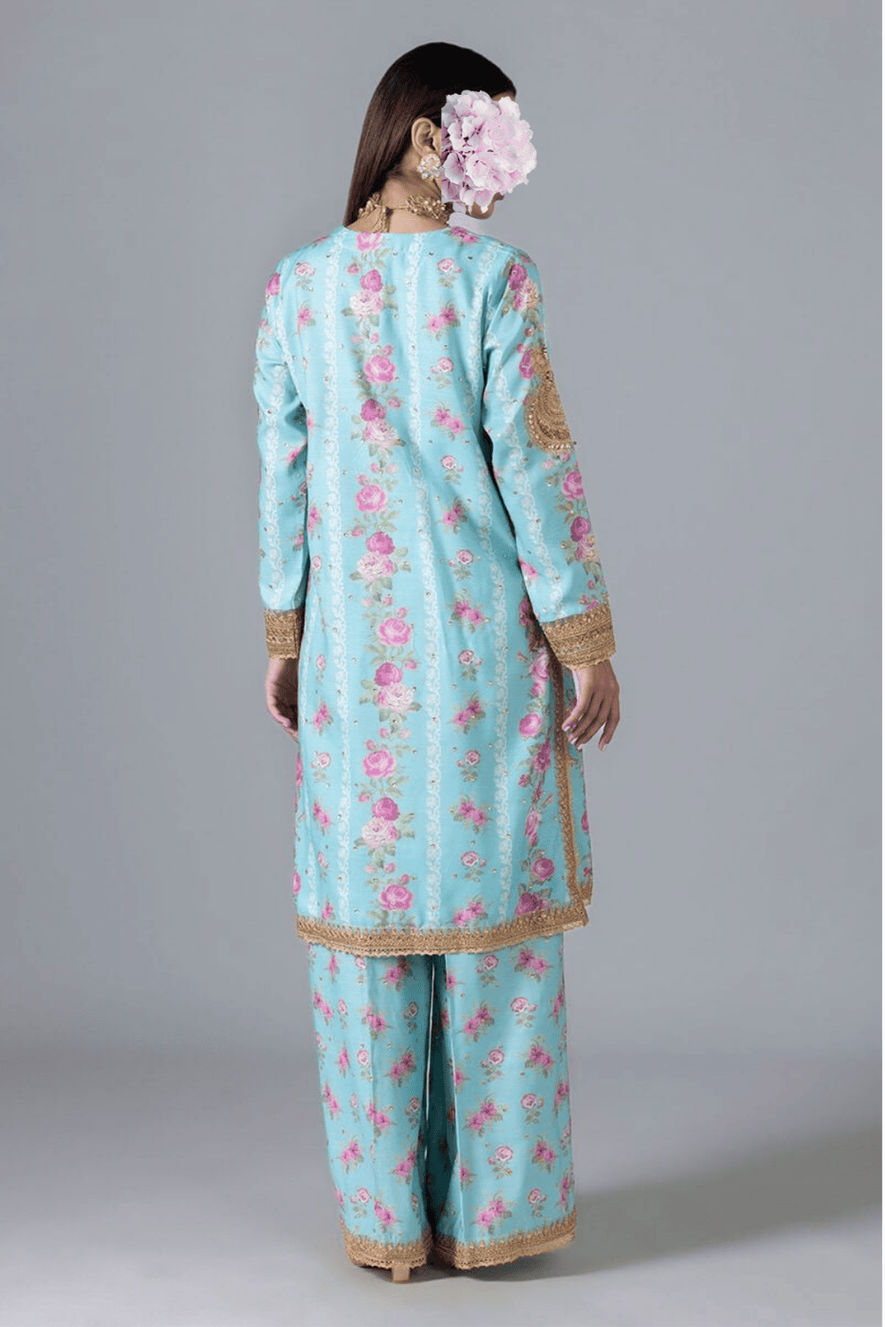 Embroidered | Raw Silk | Kurta view 4