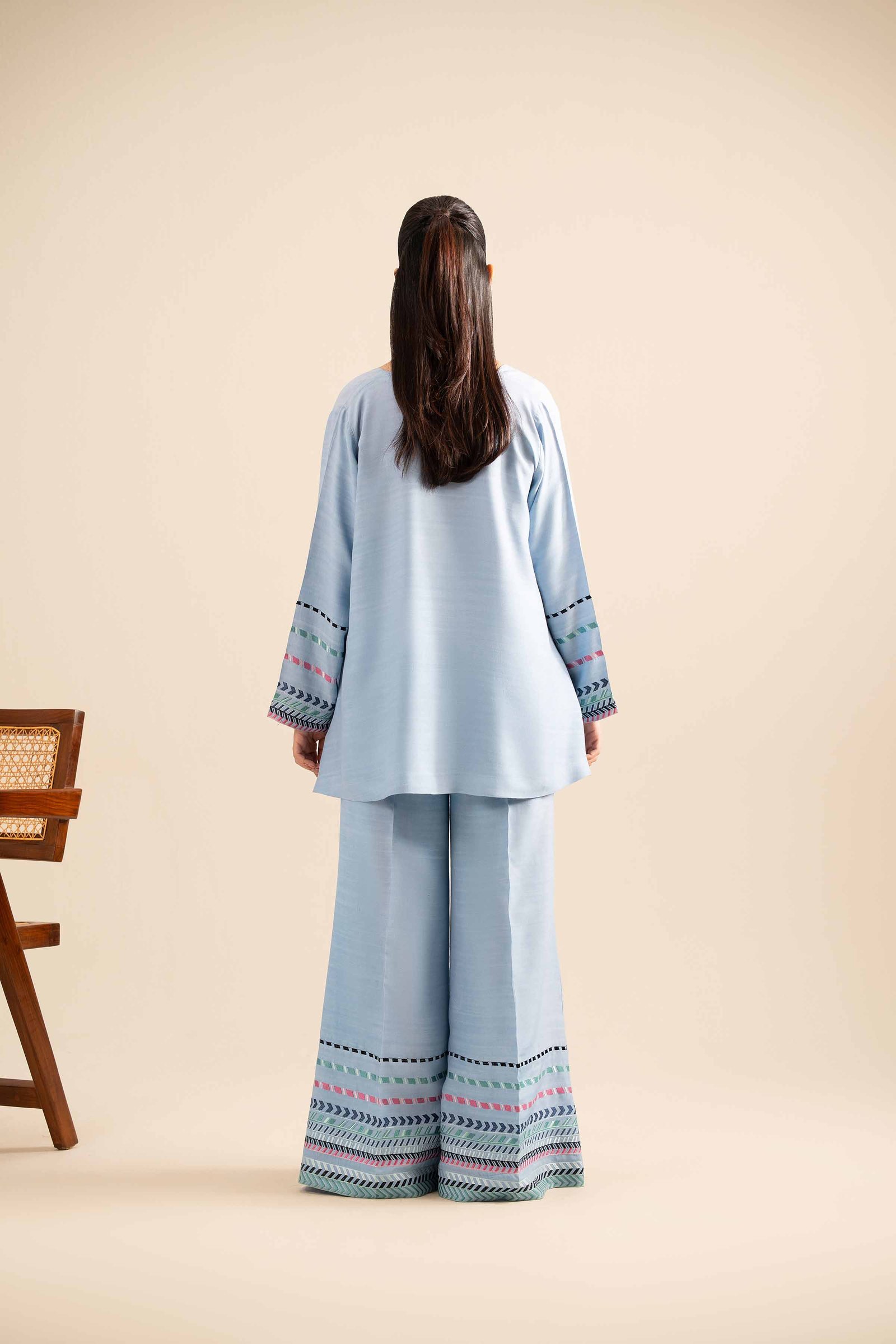 2 Piece - Embroidered Suit - FE25-85 view 3