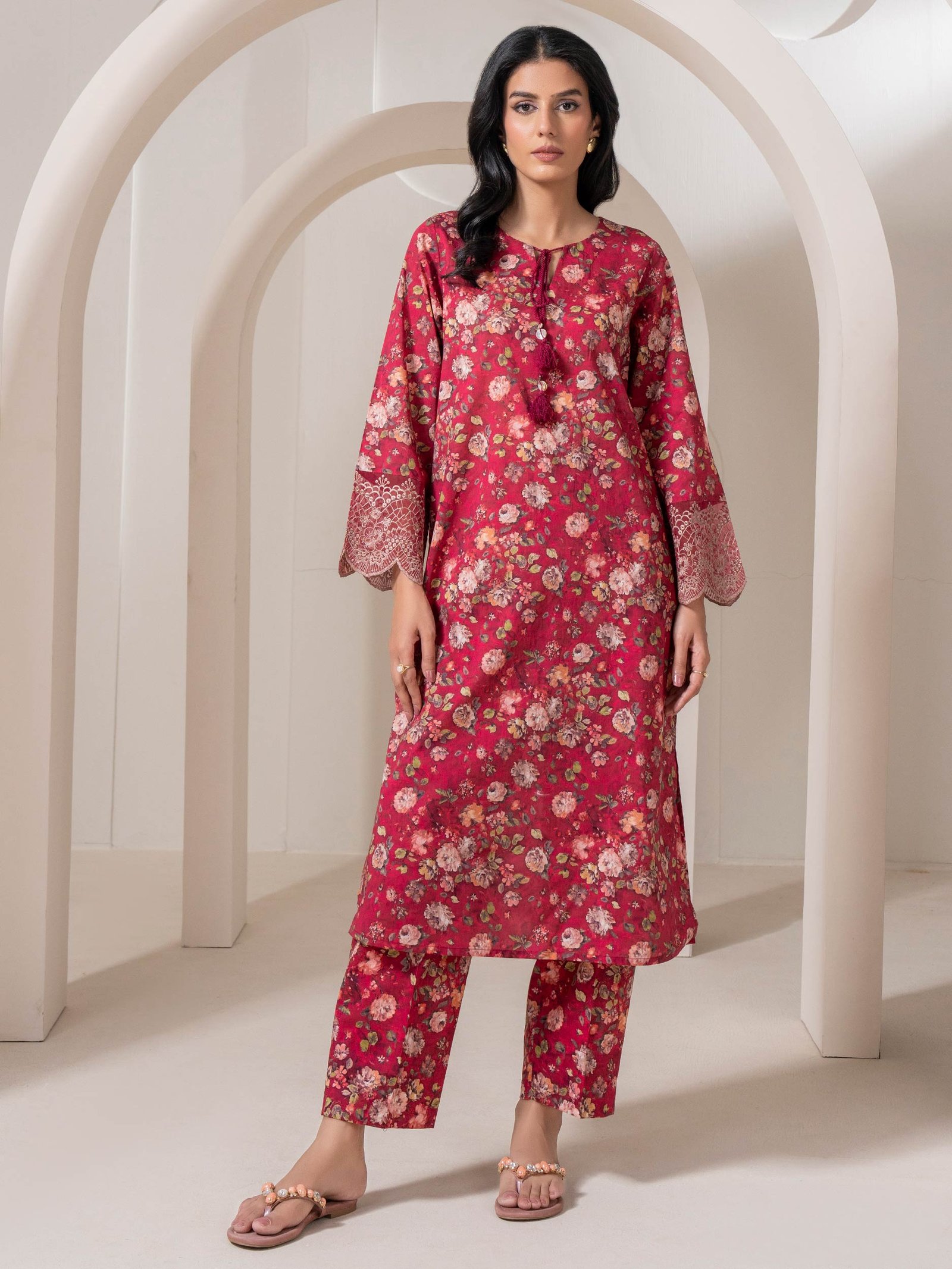 2 Piece Lawn Suit Embroidered (Pret)