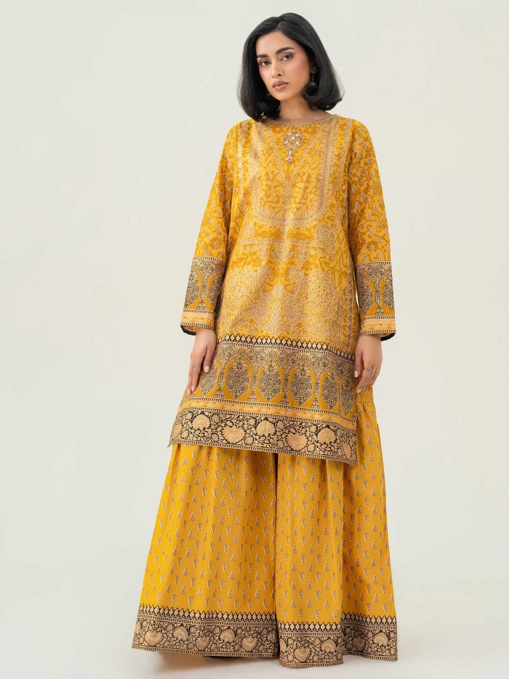 Cambric Suit-Paste Print (Pret)