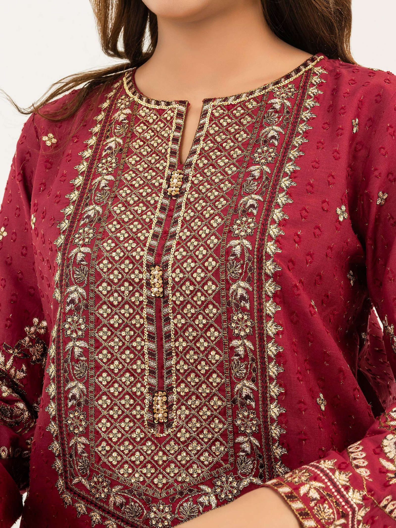 2 Piece Lawn Suit-Embroidered (Pret) view 6