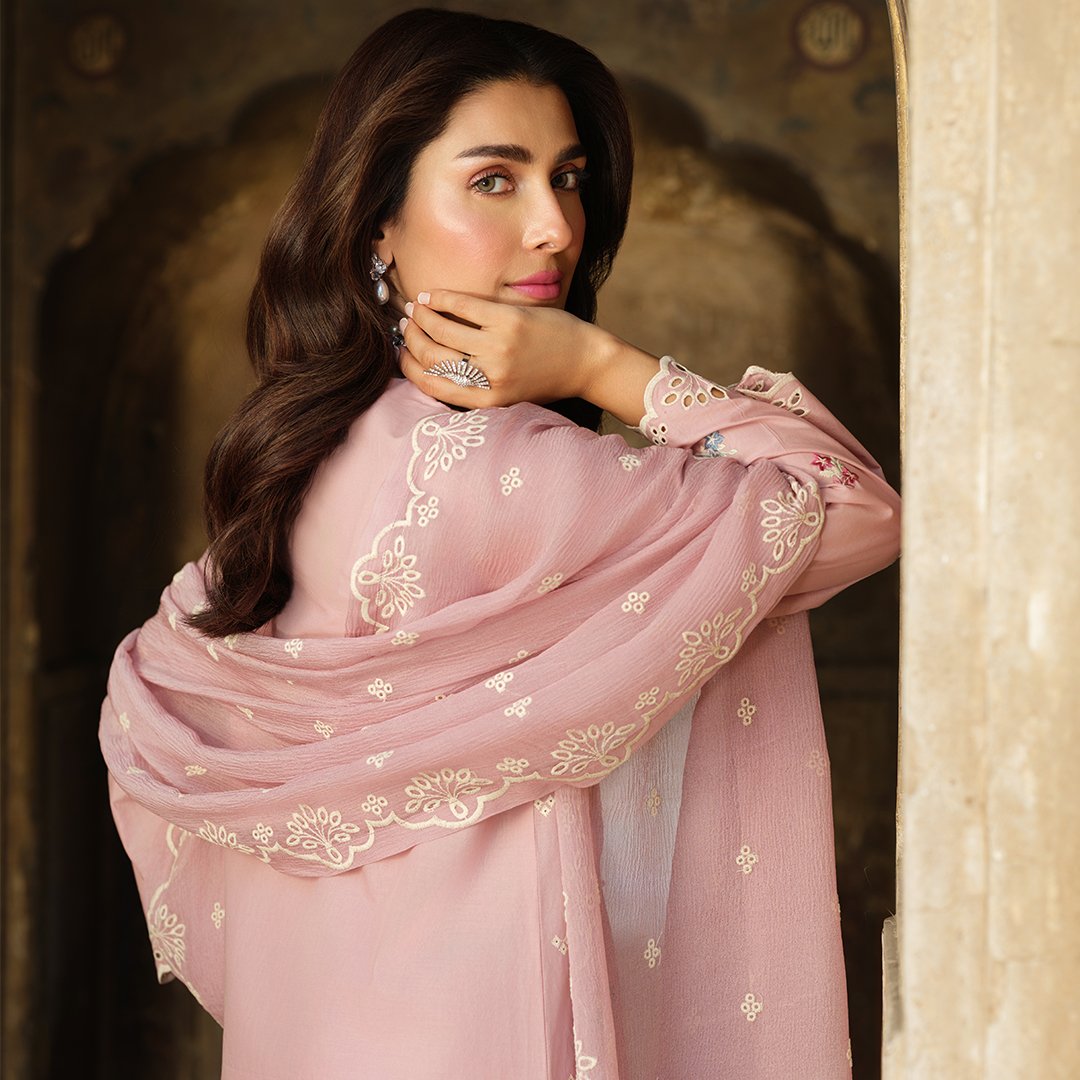 Piece Cambric Suit-Embroidered (Pret) view 2