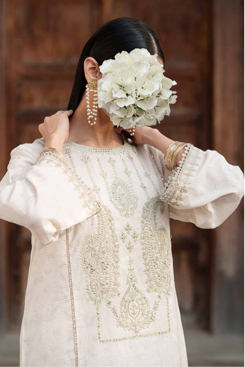 2 Piece - Embroidered Suit - PFE25-10 view 2