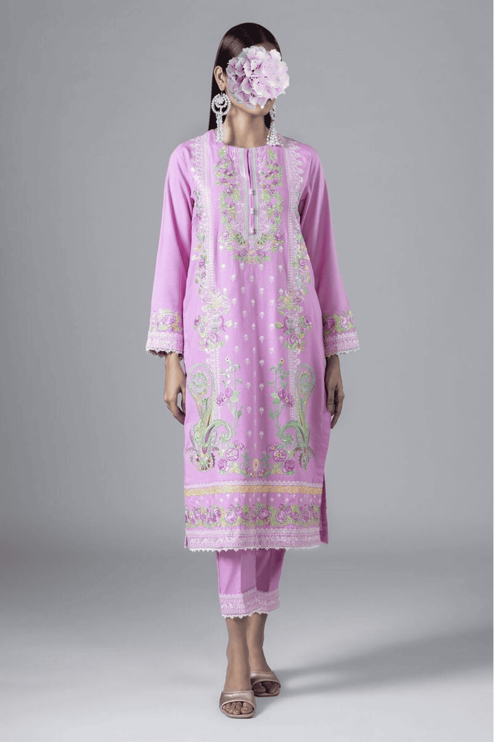 Embroidered | Dull Raw Silk | Kurta