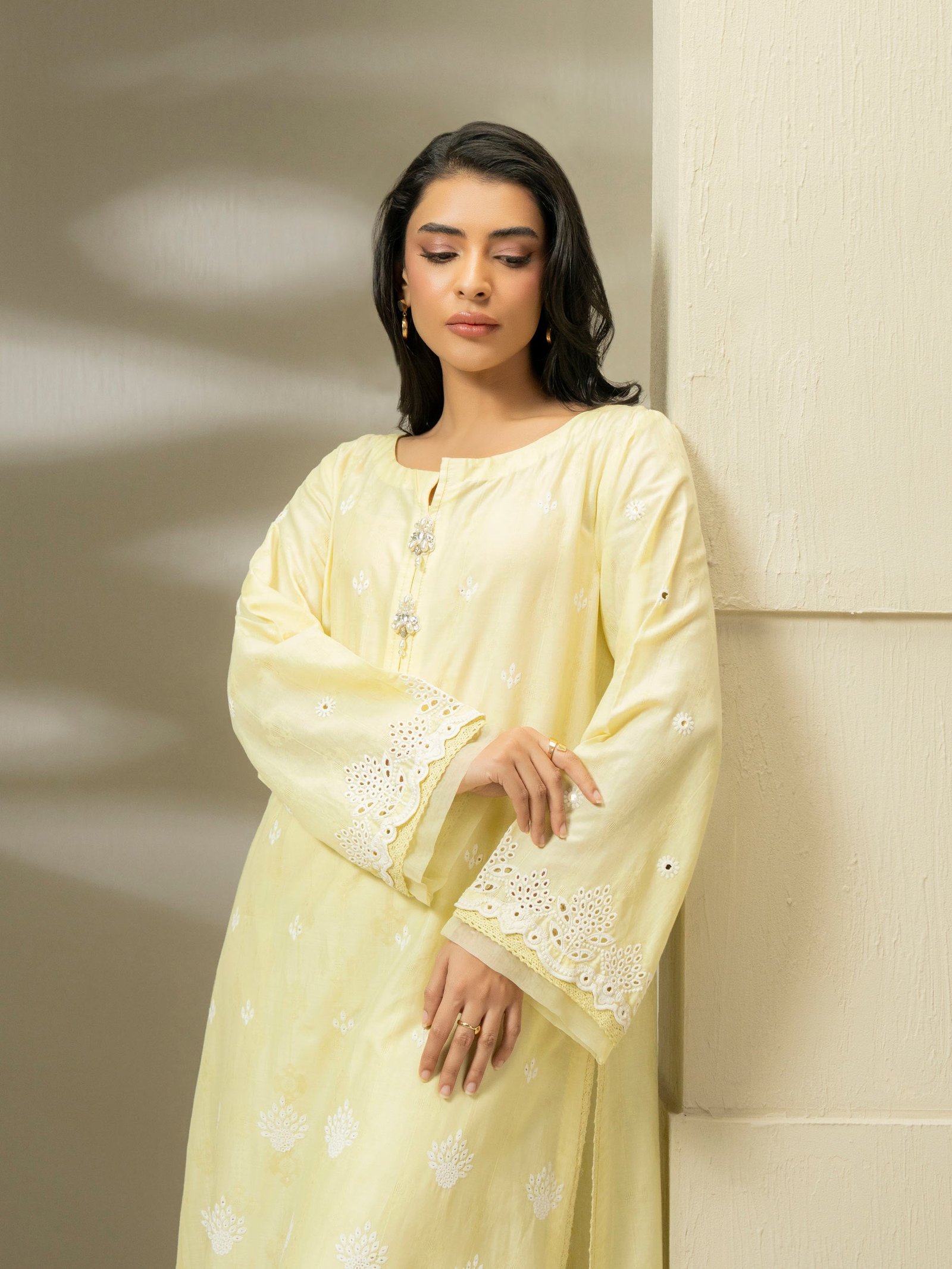 2 Piece Jacquard Suit-Embroidered (Pret) view 5