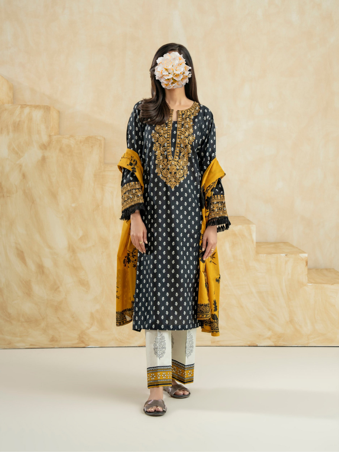 3 Piece Lawn Suit-Embroidered (Pret) view 3